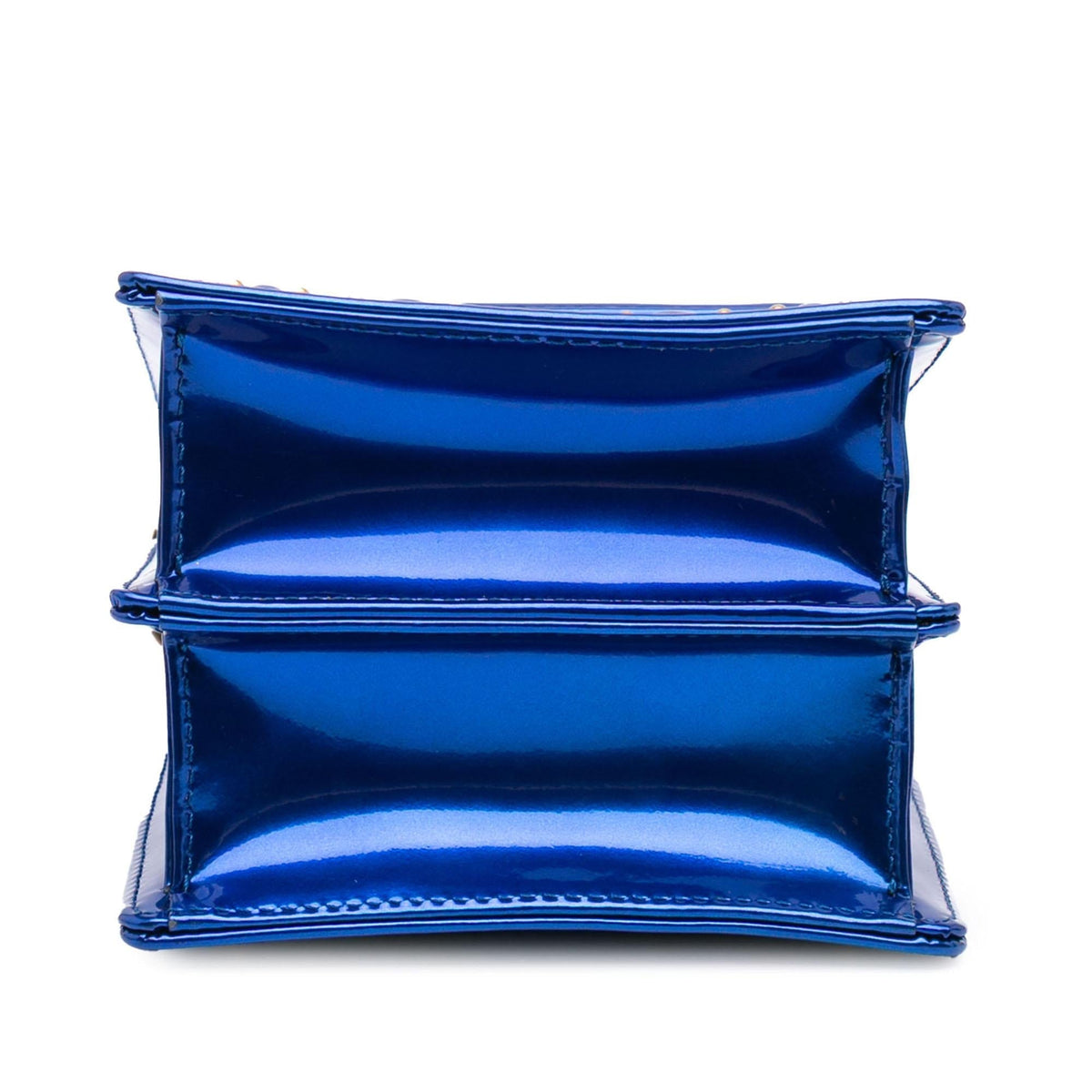 Dior Studded Patent Diorama Vertical Clutch Rovelle Bags