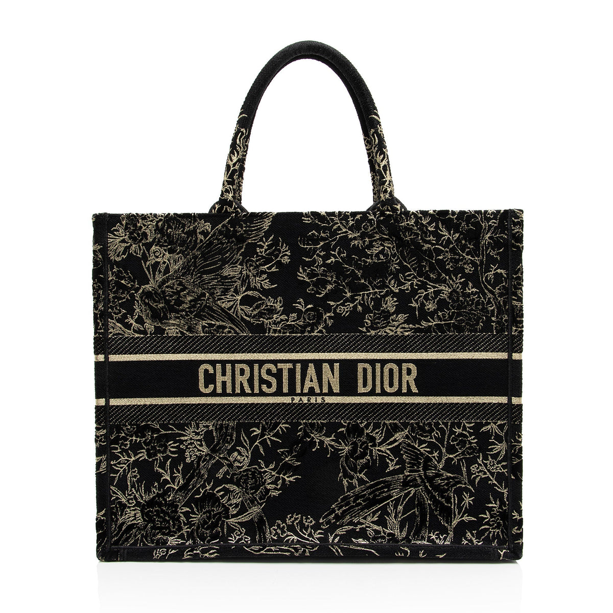 Dior Velvet Jardin d'Hiver Large Book Tote (SHF-6hqWXM) Rovelle Bags