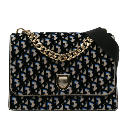 Dior Velvet Oblique Diorama Bag (SHG-ngpHH8) Rovelle Bags