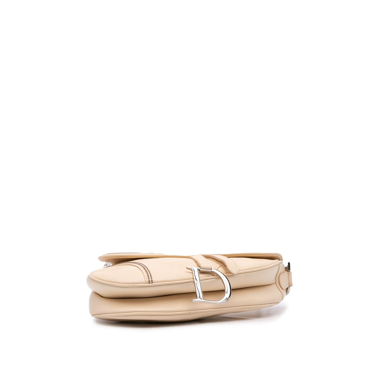 Dior Woven Trim Grained Calfskin Saddle Bag Rovelle Bags