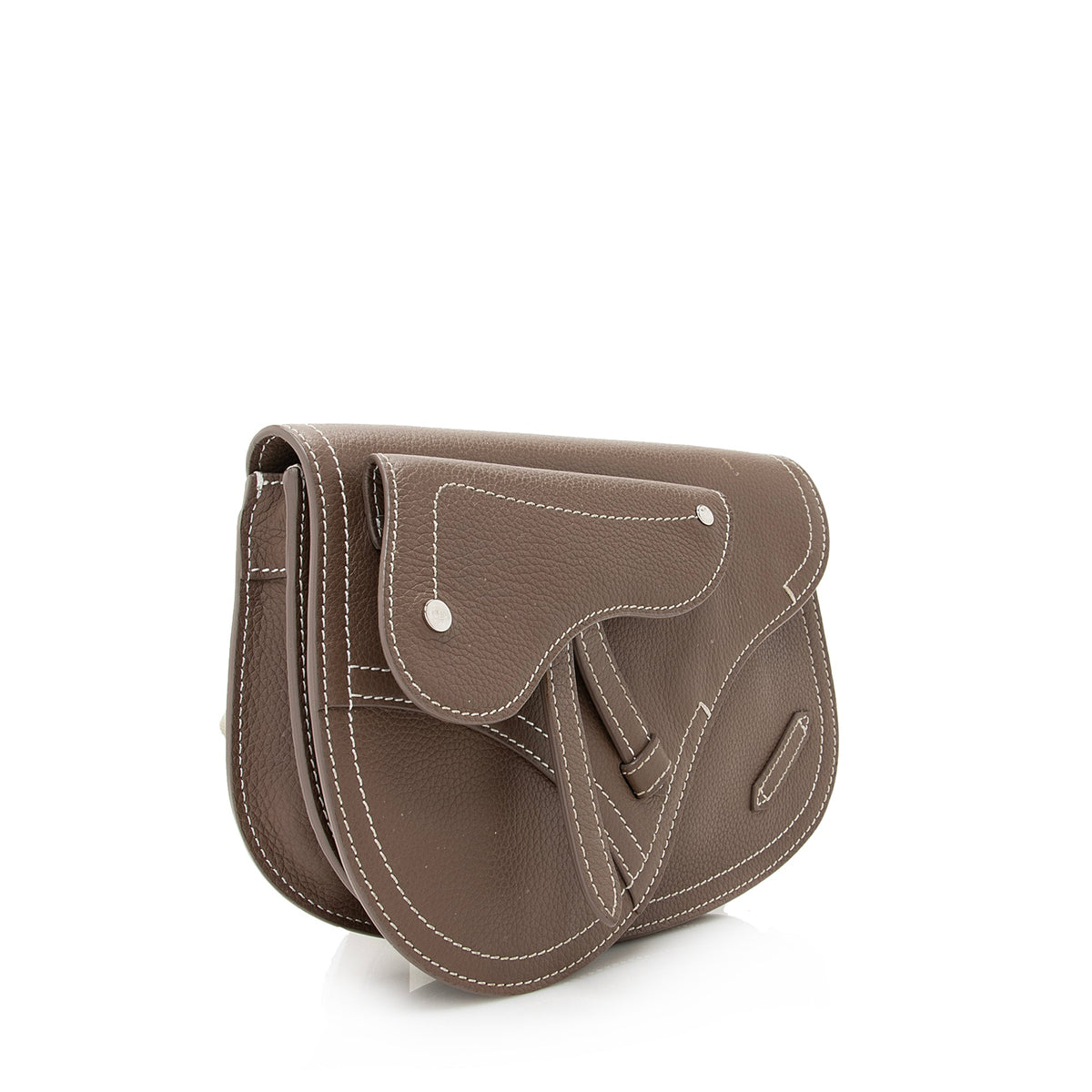 Dior X KAWS Grained Calfskin Saddle Pouch Messenger Bag (SHF-22431) Rovelle Bags
