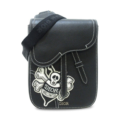 Dior x Stussy Bee Applique Saddle Crossbody (SHG-YU6ytT) Rovelle Bags