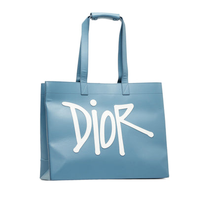 Dior x Stussy Large Logo Applique Tote (SHG-yoxNr1) Rovelle Bags
