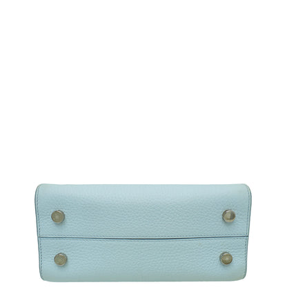 Christian Dior Baby Blue Diorever Mini Top Handle Bag Rovelle Bags