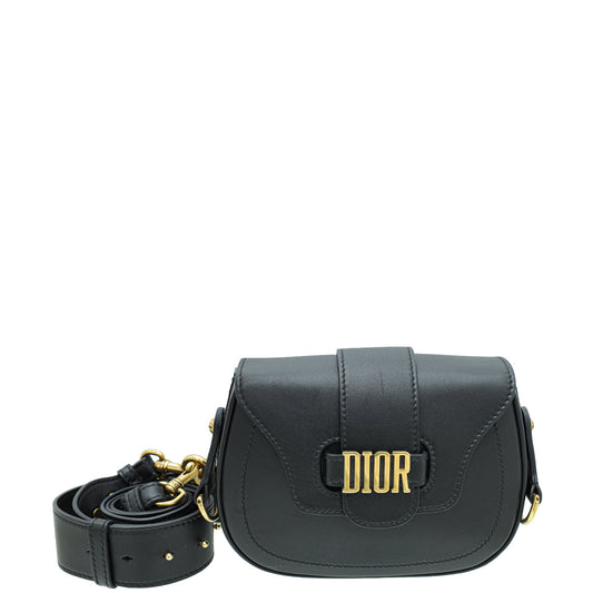 Christian Dior Black D Fence Saddle Small Bag Rovelle Bags