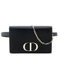 Dior Black Grained Calfskin 2-In-1 30 Montaigne Pouch Rovelle Bags