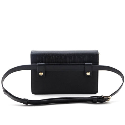 Dior Black Grained Calfskin 2-In-1 30 Montaigne Pouch Rovelle Bags