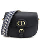 Dior Black Grained Calfskin Large Bobby Flap Bag Rovelle Bags