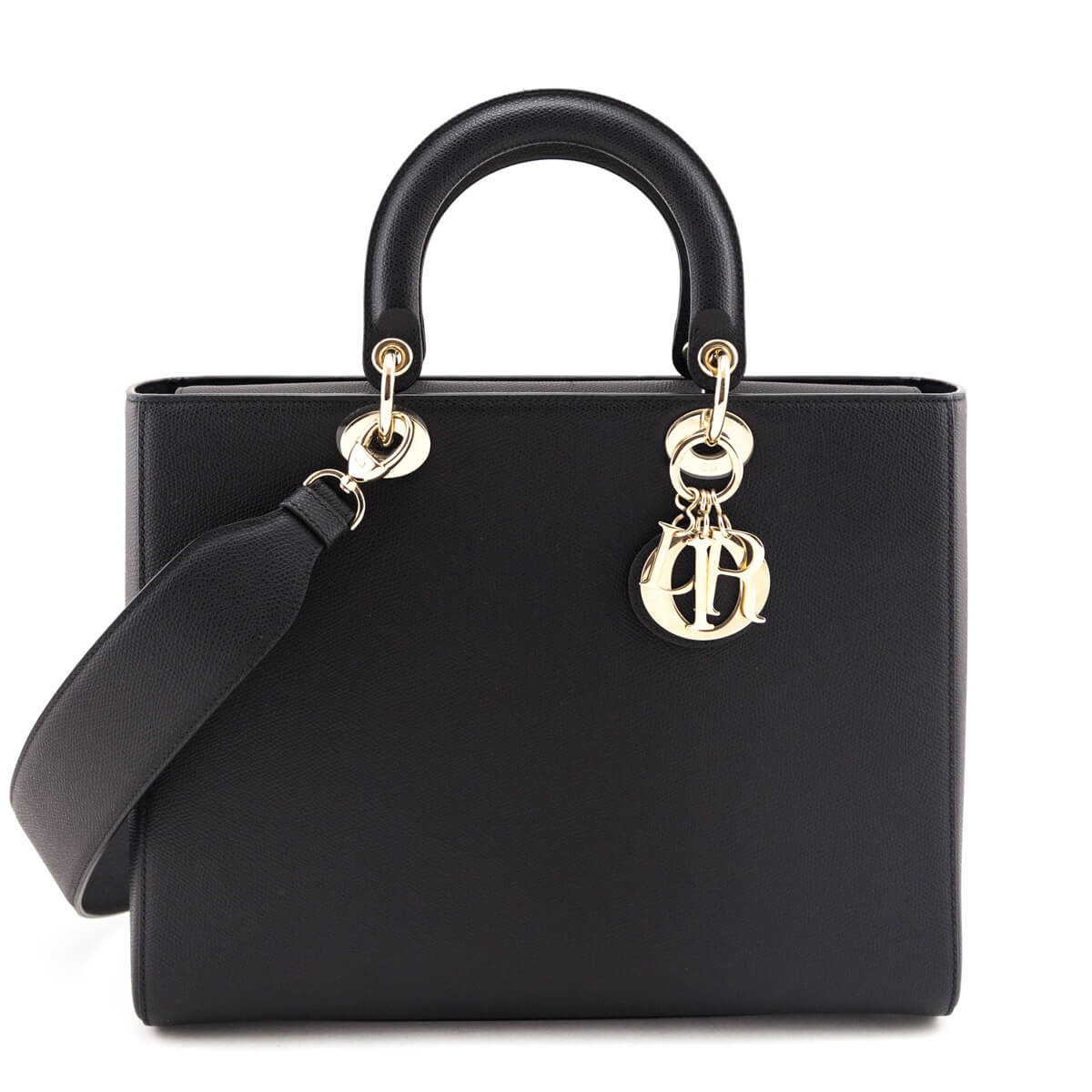 Dior Black Lady D-Sire Large Tote Bag Rovelle Bags