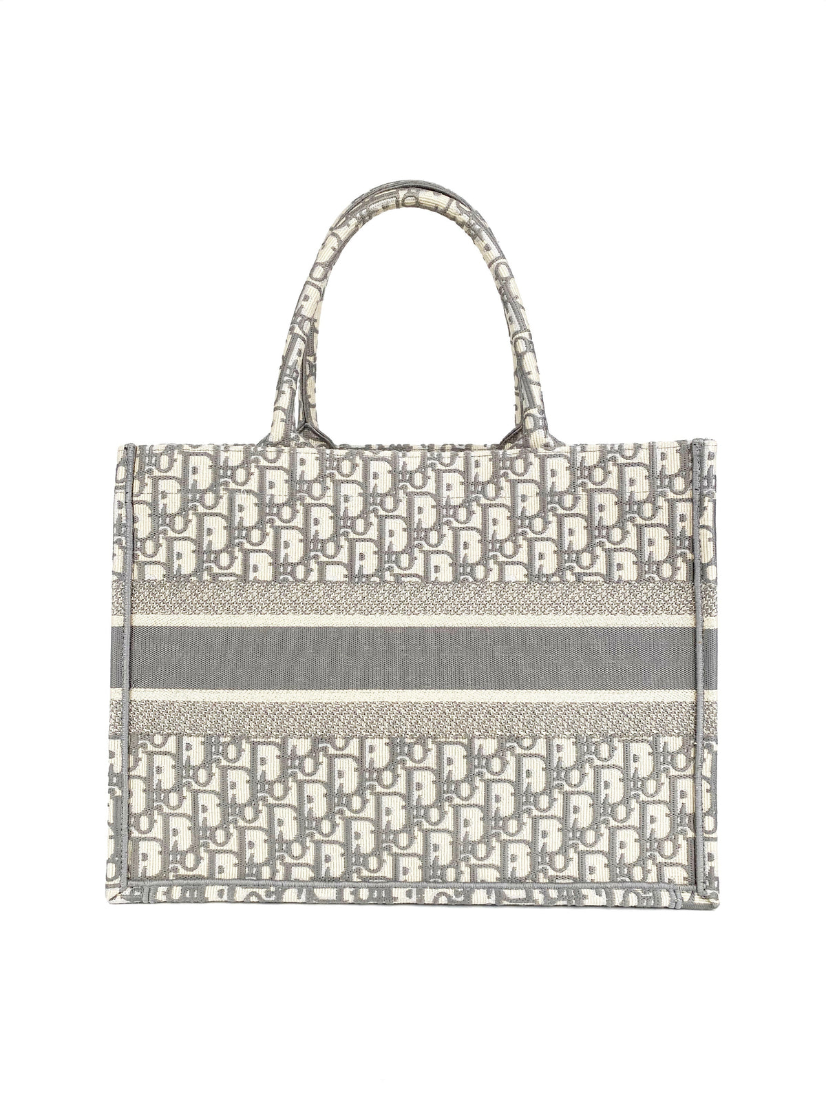 Dior Grey Oblique Small Book Tote Rovelle Bags