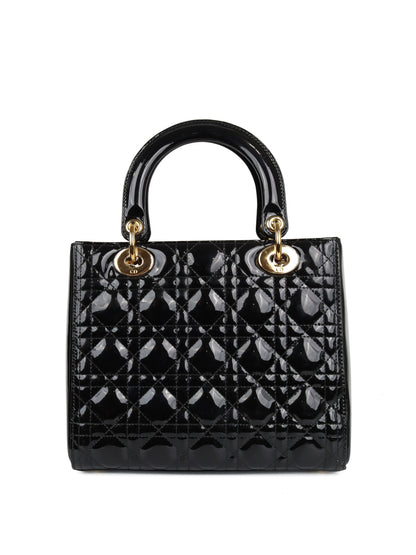 Dior Medium Black Lady Dior Bag Rovelle Bags