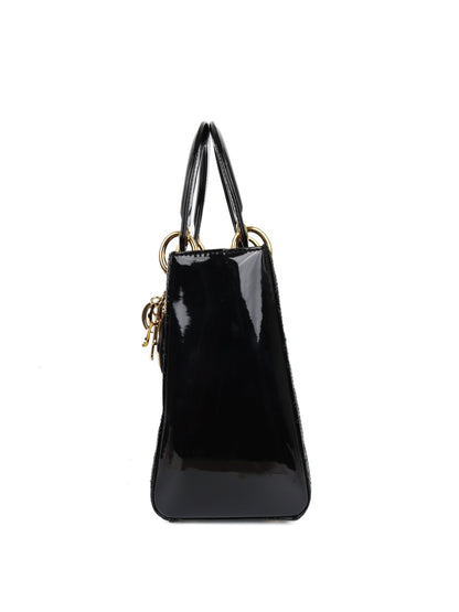 Dior Medium Black Lady Dior Bag Rovelle Bags