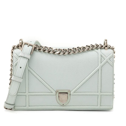 Dior Mint Grained Calfskin Small Diorama Flap Bag Rovelle Bags
