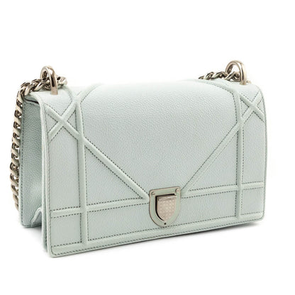 Dior Mint Grained Calfskin Small Diorama Flap Bag Rovelle Bags
