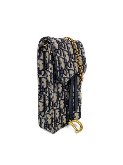 Dior Oblique Vertical Saddle Pouch Rovelle Bags