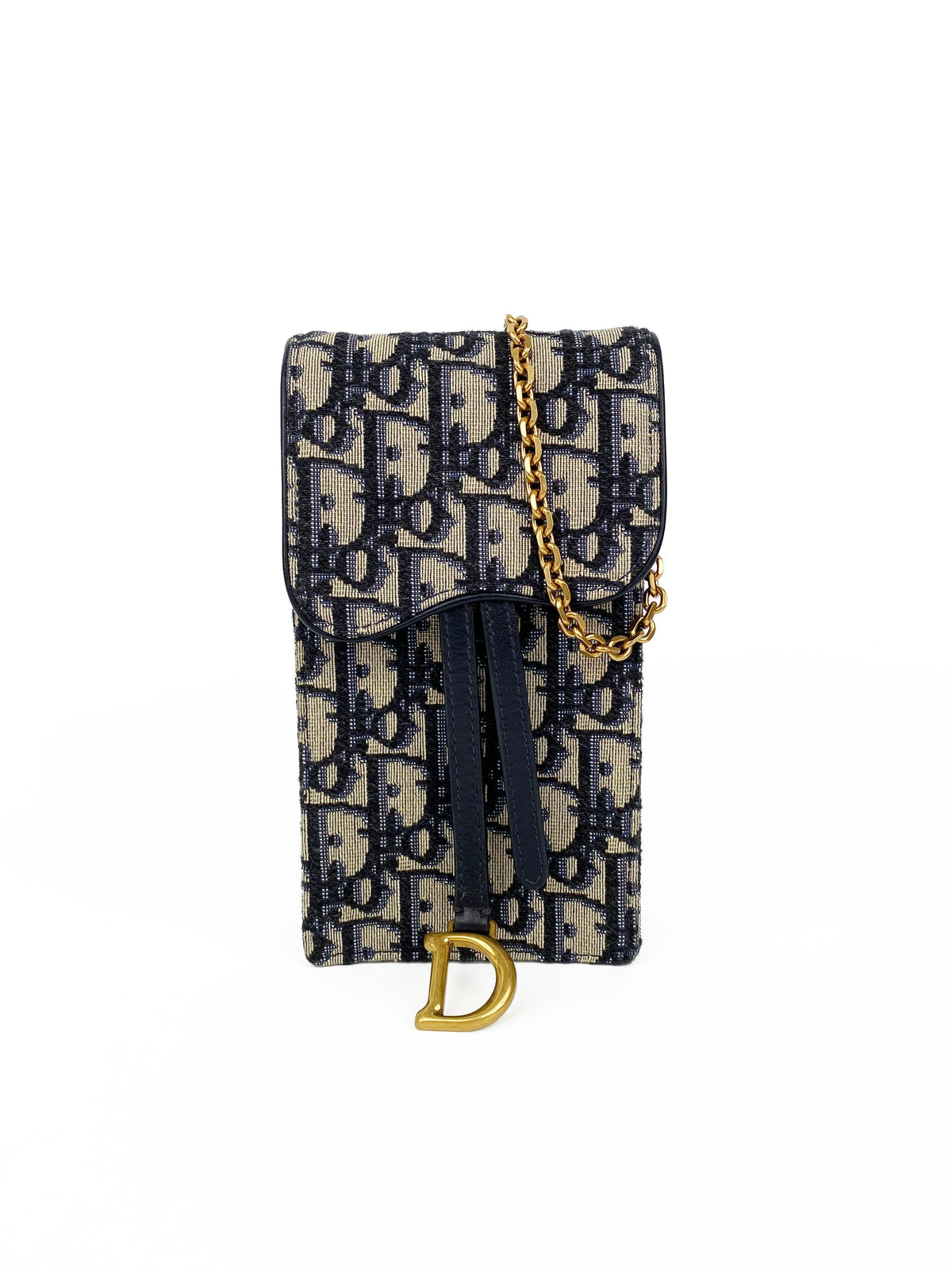 Dior Oblique Vertical Saddle Pouch Rovelle Bags