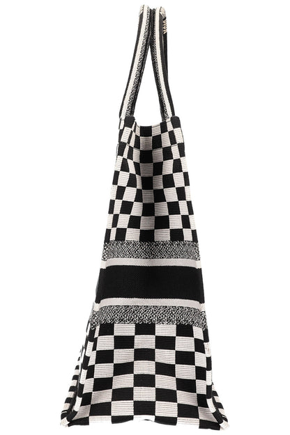 Dior Book Tote Canvas Tote Bag Rovelle Bags