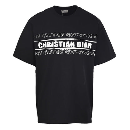 Dior Graffiti Letter Short-Sleeve T-Shirt