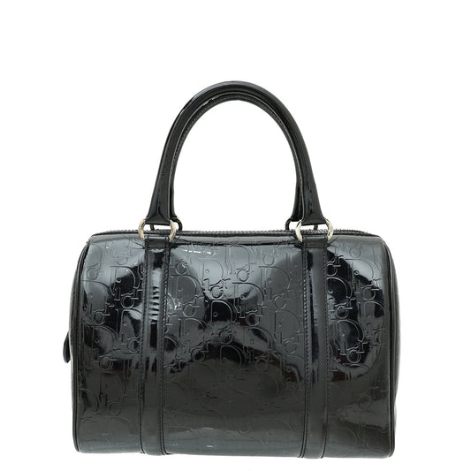 Christian Dior Black Monogram Boston Bag Rovelle Bags