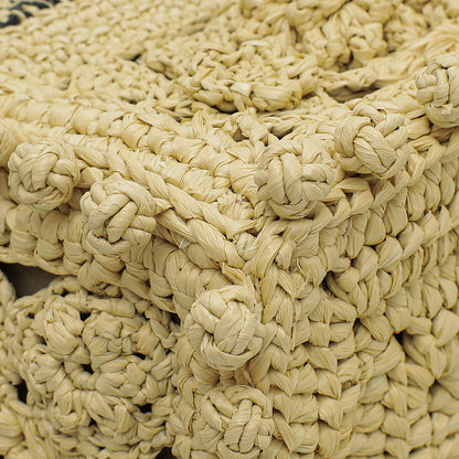 Christian Dior Natural Raffia D-Bubble Bucket Small Bag Rovelle Bags
