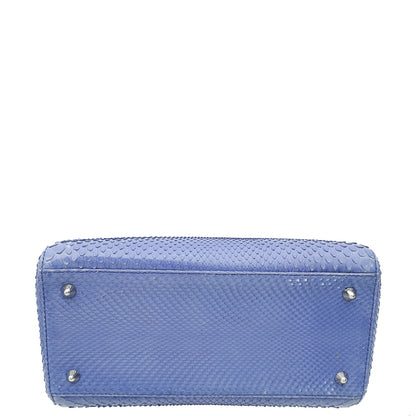 Christian Dior Purple Python Lady Dior Medium Bag Rovelle Bags