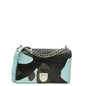 Christian Dior Black Multicolor Diorama Crocodile Patchwork Medium Bag Rovelle Bags