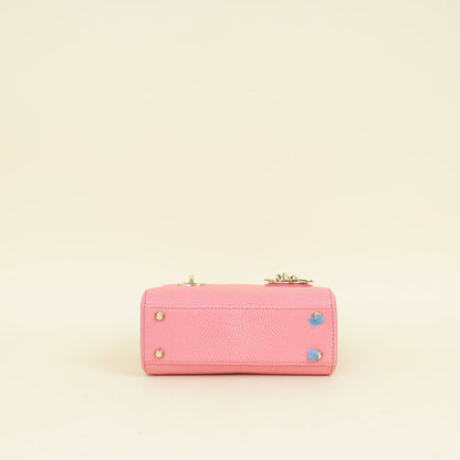 Christian Dior Pink Lady Dior Lizard Mini Chain Bag Rovelle Bags