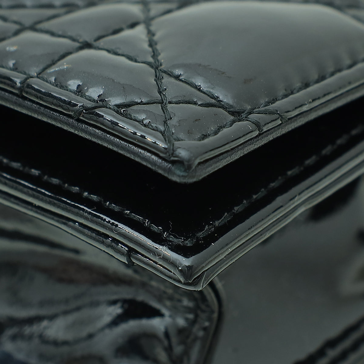 Christian Dior Black Lady Dior Convertible Chain Clutch Bag Rovelle Bags