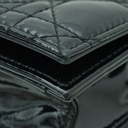 Christian Dior Black Lady Dior Convertible Chain Clutch Bag Rovelle Bags