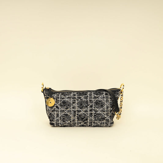 Christian Dior Black Diorstar Hobo Bag With Chain Rovelle Bags