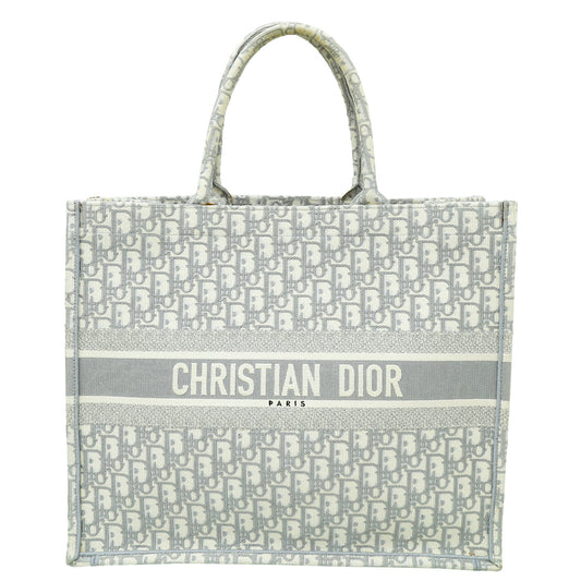 Christian Dior Grey Oblique Book Tote Large Bag Rovelle Bags