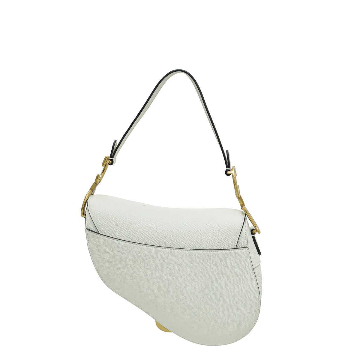 Christian Dior White Saddle Bag Medium Rovelle Bags