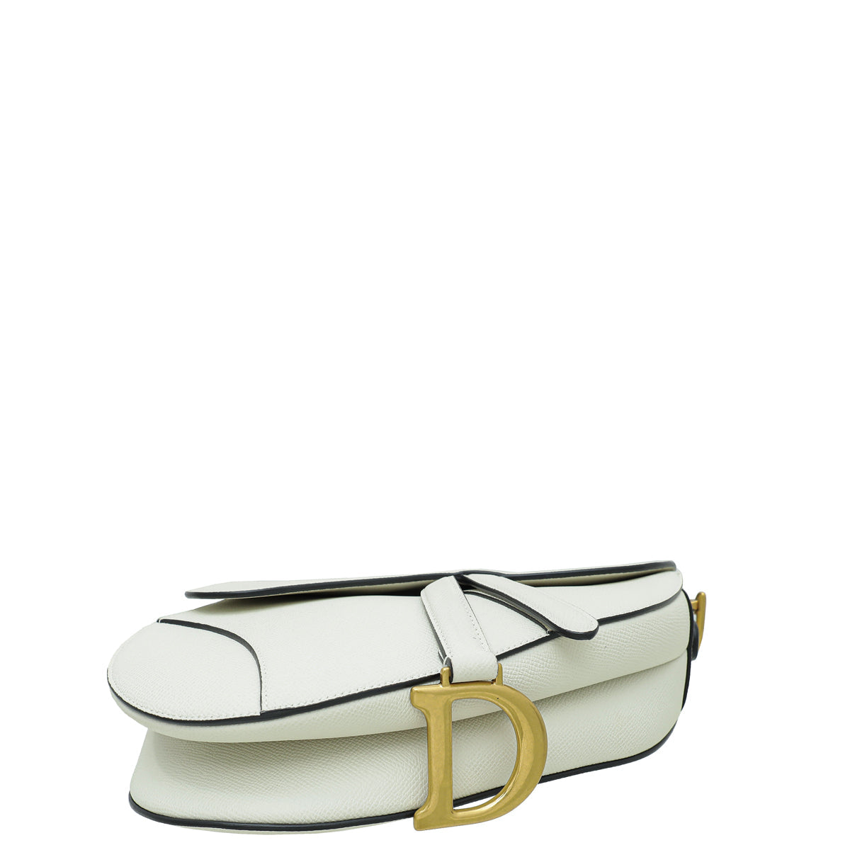 Christian Dior White Saddle Bag Medium Rovelle Bags