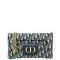 Christian Dior Blue Oblique Diordouble Chain Clutch Bag Rovelle Bags