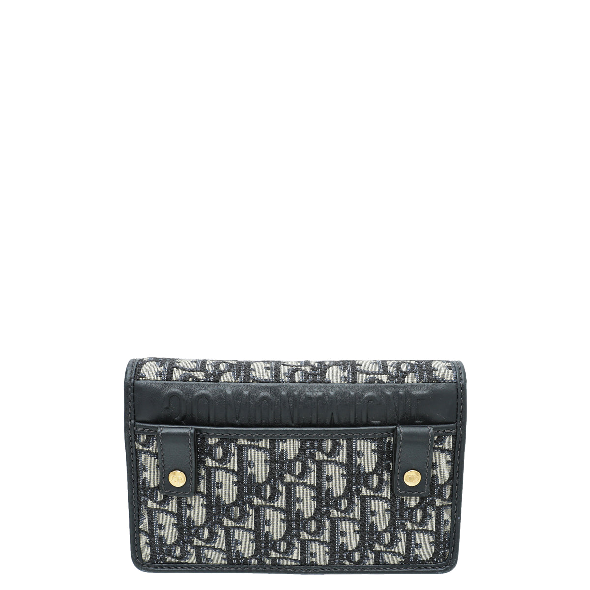Christian Dior Navy Blue 30 Montaigne Oblique 2 Way Chain Pouch Rovelle Bags