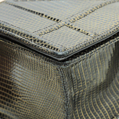 Christian Dior Bicolor Lizard Diorama Medium Bag Rovelle Bags