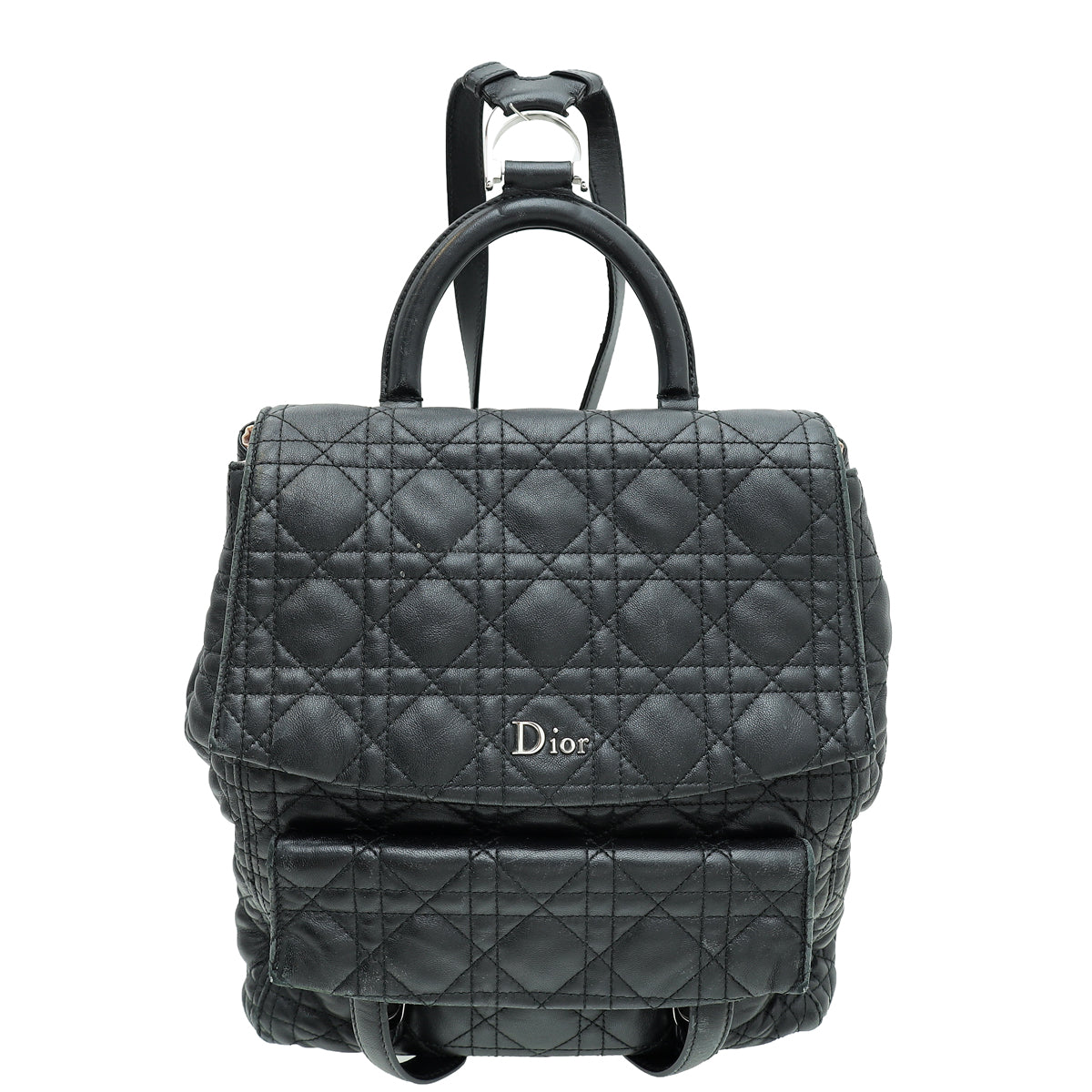 Christian Dior Black Stardust Cannage Large Backpack Bag Rovelle Bags