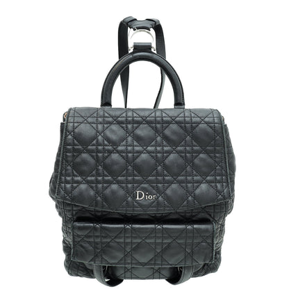 Christian Dior Black Stardust Cannage Large Backpack Bag Rovelle Bags