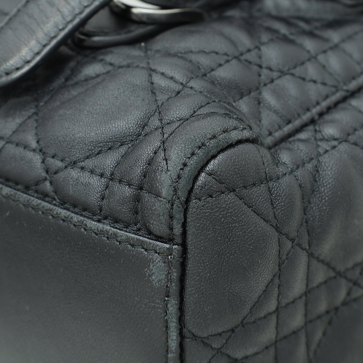 Christian Dior Black Stardust Cannage Large Backpack Bag Rovelle Bags