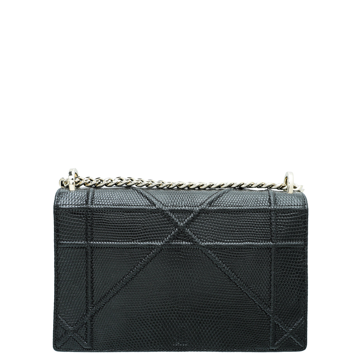 Christian Dior Black Lizard Diorama Medium Bag Rovelle Bags