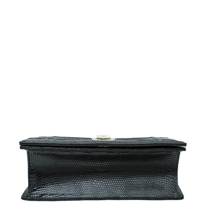 Christian Dior Black Lizard Diorama Medium Bag Rovelle Bags