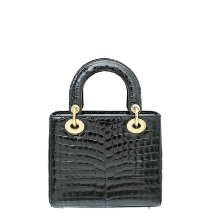 Christian Dior Crocodile Lady Dior Medium Bag Rovelle Bags