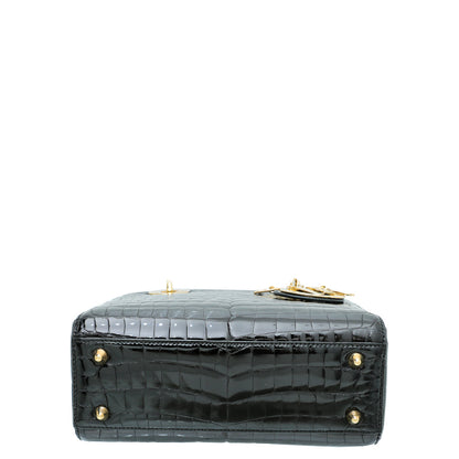 Christian Dior Crocodile Lady Dior Medium Bag Rovelle Bags