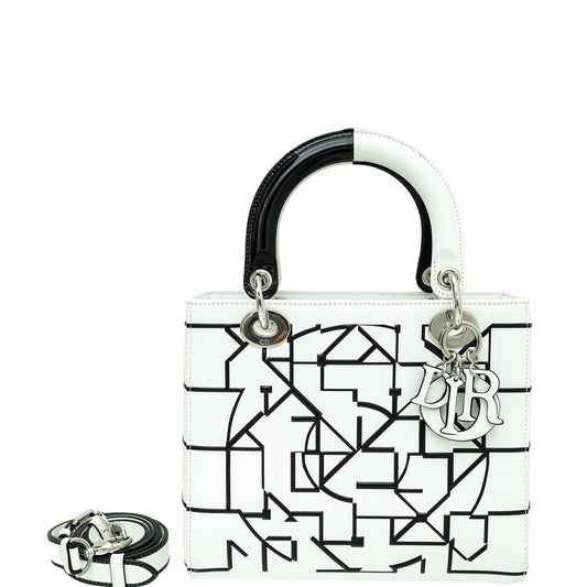 Christian Dior Bicolor Lady Dior Eduardo Terrazas Medium Bag Rovelle Bags