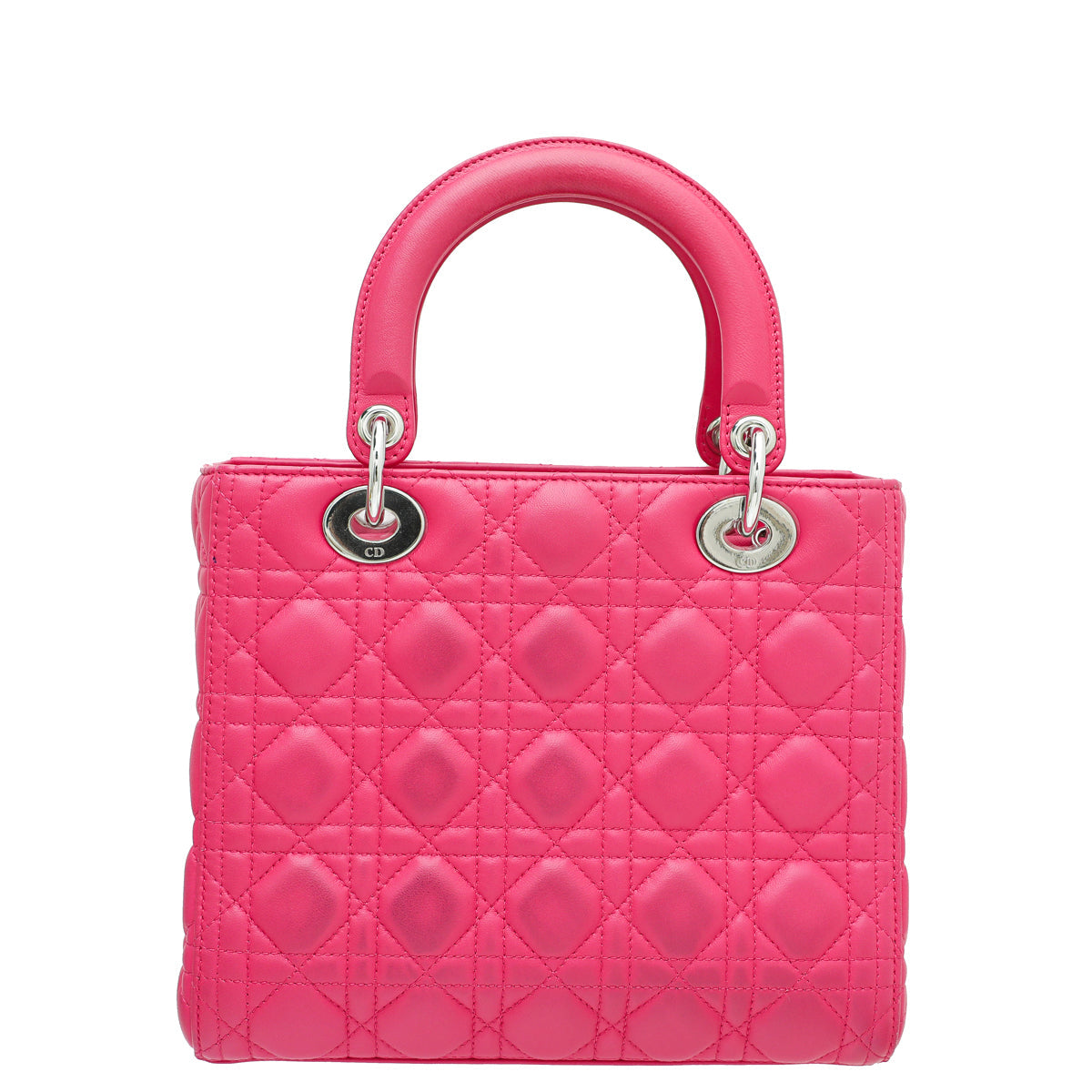 Christian Dior Hot Pink Lady Dior Medium Bag Rovelle Bags