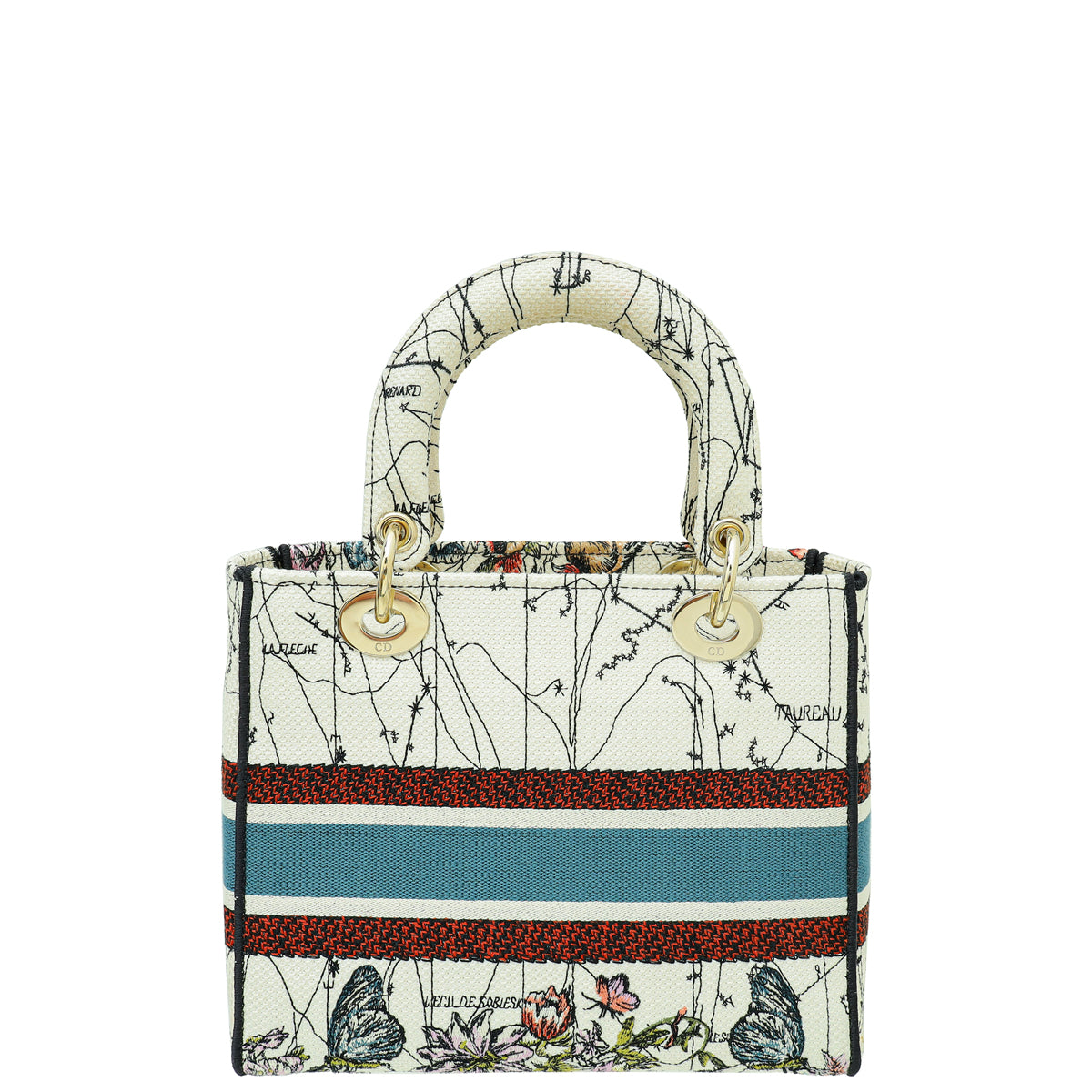 Christian Dior Multicolor Lady D-Lite Constellation Embroidery Medium Bag Rovelle Bags