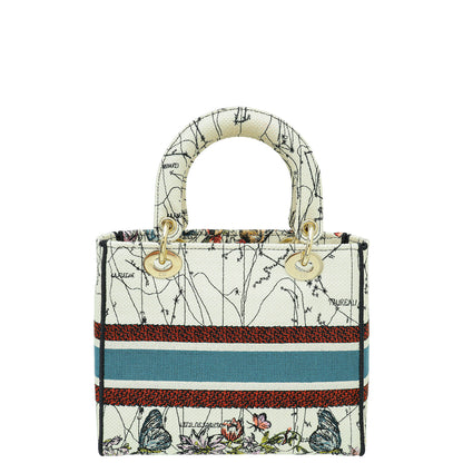 Christian Dior Multicolor Lady D-Lite Constellation Embroidery Medium Bag Rovelle Bags