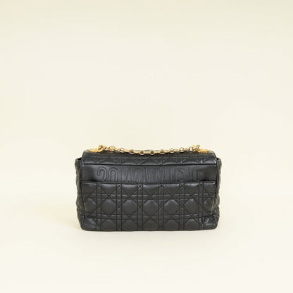 Dior Caro Cannage Black Shoulder Bag Cannage Rovelle Bags