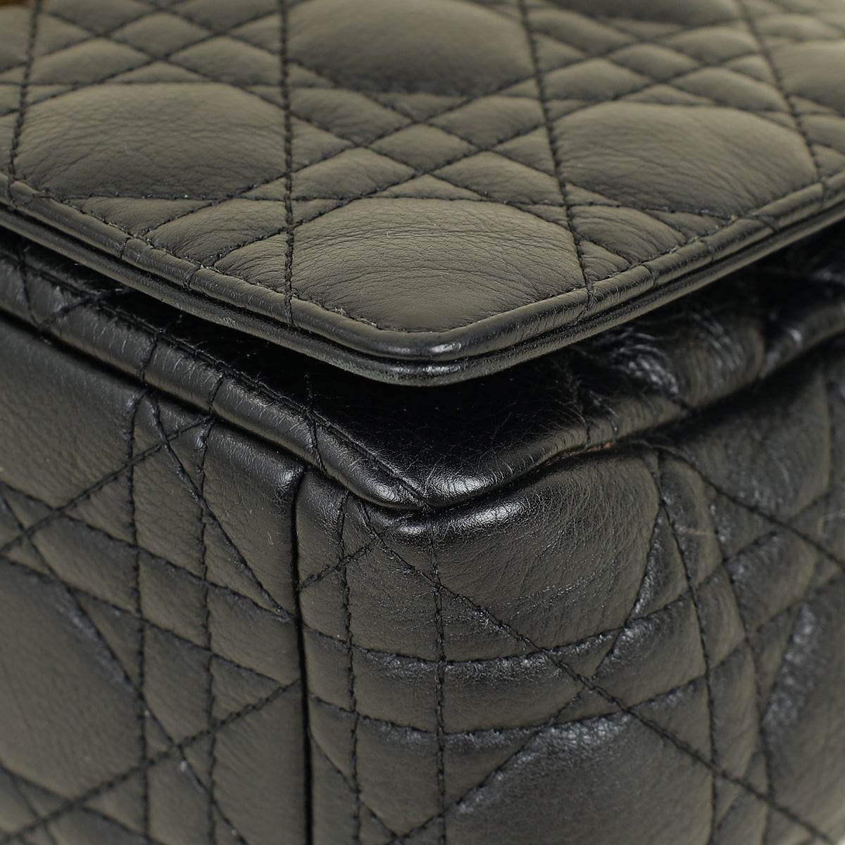 Dior Caro Cannage Black Shoulder Bag Cannage Rovelle Bags