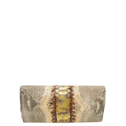 Christian Dior Natural Python Lady Dior Chain Clutch Rovelle Bags